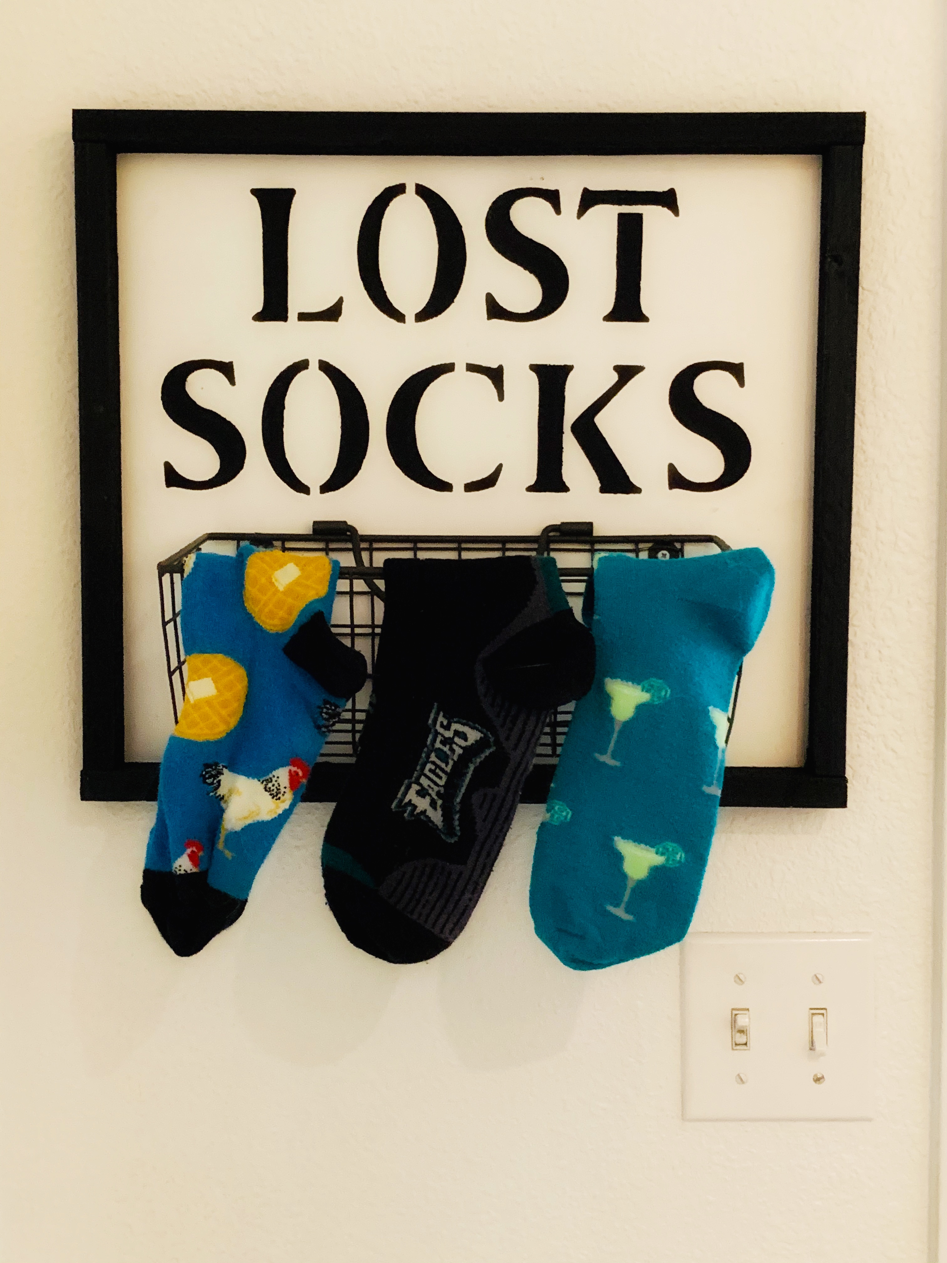 DIY Lost Sock Sign Home And Holidecor